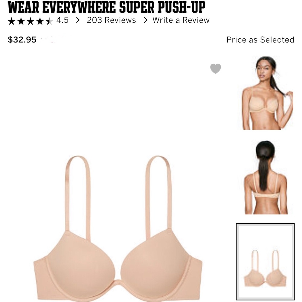 Pink VIctorias Secret WHERE EVERYWHERE BRA - NWT
